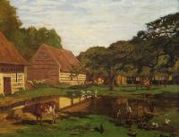 Monet, Claude Oscar - Farmyard in Normandy